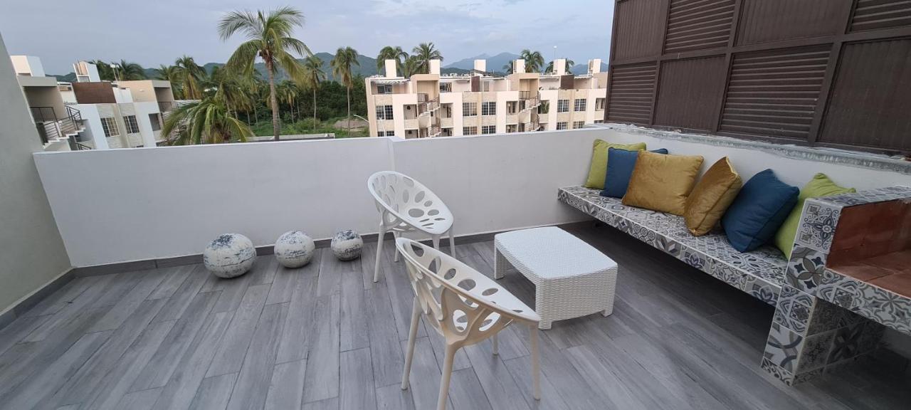 Moderno Depa Con Terraza Y Vista Extraordinaria Leilighet Manzanillo Eksteriør bilde